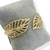 Bracelete Folheado a Ouro - 2 Folhas trabalhada - comprar online