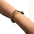 Bracelete Folheado a Ouro - Formato de coração liso - loja online