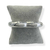 Bracelete Folheado a Prata - Formato de coração liso - Rosana Bijoux 