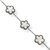 Pulseira Aço Inox Prata - 5 Flores (Branco) na internet