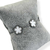Pulseira Aço Inox Prata - 5 Flores (Branco) - comprar online