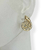 Brinco folheado a Ouro - Concha média + strass - comprar online