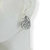 Brinco Folheado a Prata + Concha média + strass - comprar online