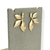 Brinco Folheado a Ouro - Metade folha lisa com strass