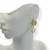 Brinco Bijuteria Dourado - Concha + perola deformada - Rosana Bijoux 