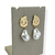 Brinco Bijuteria Dourado - Concha + perola deformada