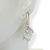 Brinco Folheado a Ouro - Pino fino liso + conchas penduradas - comprar online