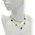 Colar Duplo Aço inox Dourado - Borboleta Preto - Rosana Bijoux 
