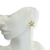 Brinco Banhado Dourado - Estrela trabalhada com borda - Rosana Bijoux 