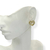 Brinco Banhado Dourado - Coração pequeno vazado riscado - Rosana Bijoux 