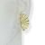 Brinco Banhado Dourado - Metade leque riscado - comprar online