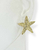 Brinco Banhado Dourado - Estrela média trabalhada - comprar online