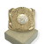 Bracelete Folheado a Ouro - Circulo trabalhado Branco