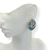 Brinco Bijuteria Níquel Free - Design com oval Azul - Rosana Bijoux 