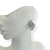 Brinco Bijuteria Niquel Free - Pino oval + gomos Branco - Rosana Bijoux 