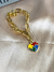 Kit colar, pulseira e brinco coração autismo - Rosana Bijoux 