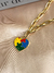 Kit colar, pulseira e brinco coração autismo na internet