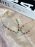 Kit colar + pulseira olho grego puxado colorido