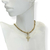 Colar Banhado Dourado - Corrente veneziana + Crucifixo vazado cravejado de zircônia - Rosana Bijoux 