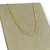 Colar Choker folheado a ouro - Borboletas de Acrílico Transparente