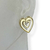 Brinco Banhado Dourado - Coração duplo vazado - comprar online