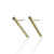 Brinco Banhado Dourado - Strass boreal + longo riscado na internet