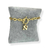 Pulseira Banhada Dourado - Corrente com fecho alternância letra N - Rosana Bijoux 