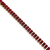 Colar Choker Folheado a ouro - Zircônia média quadrada Rubi na internet