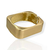 Bracelete Folheado a Ouro - Quadrado médio liso acetinado na internet