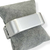 Bracelete Folheado a Prata - Quadrado médio liso acetinado - comprar online