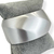Bracelete Folheado a Prata - Oval grande acetinado - comprar online