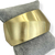 Bracelete Folheado a Ouro - Oval grande acetinado - comprar online