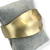 Bracelete Folheado a Ouro - Com meio côncavo acetinado - comprar online