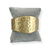 Bracelete Folheado a Ouro - Com textura acetinado - Rosana Bijoux 