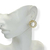 Brinco Banhado Dourado - Pequeno circular corrente - Rosana Bijoux 
