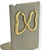 Brinco Banhado Dourado - Forma orgânica aberta com textura