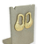 Brinco Banhado Dourado - Forma orgânica grande com textura
