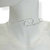 Gargantilha Folheado a Prata - Aro Mini curved - comprar online