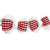 Kit 2 Laços - Xadrez vermelho (Branco) - comprar online
