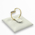 Anel folheado a ouro - 3 strass - comprar online