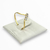 Anel folheado a ouro - 3 strass na internet