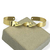 Bracelete folheado a ouro - Liso entre Meio Torcido - comprar online