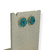 Brinco banhado - ponteira Grande - Turquesa - comprar online