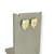 Brinco Banhado Dourado - Folha metade lisa metade com textura - comprar online