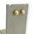 Brinco Folheado a ouro - Bolinha grande com textura