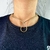 Choker Gargantilha folheado a ouro - Minimalista Braided
