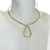 Choker Gargantilha folheado a ouro - Minimalista Braided na internet