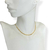 Colar Choker Folheado a Ouro - Corrente fina elo português pequeno na internet