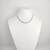 Colar choker folheado a ouro - Tiffany Pink - comprar online