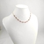 Colar choker folheado a ouro - Tiffany Pink